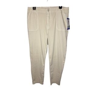 32 Degrees Heat NWT Khaki Casual Pants Elastic Waist Women's Size L